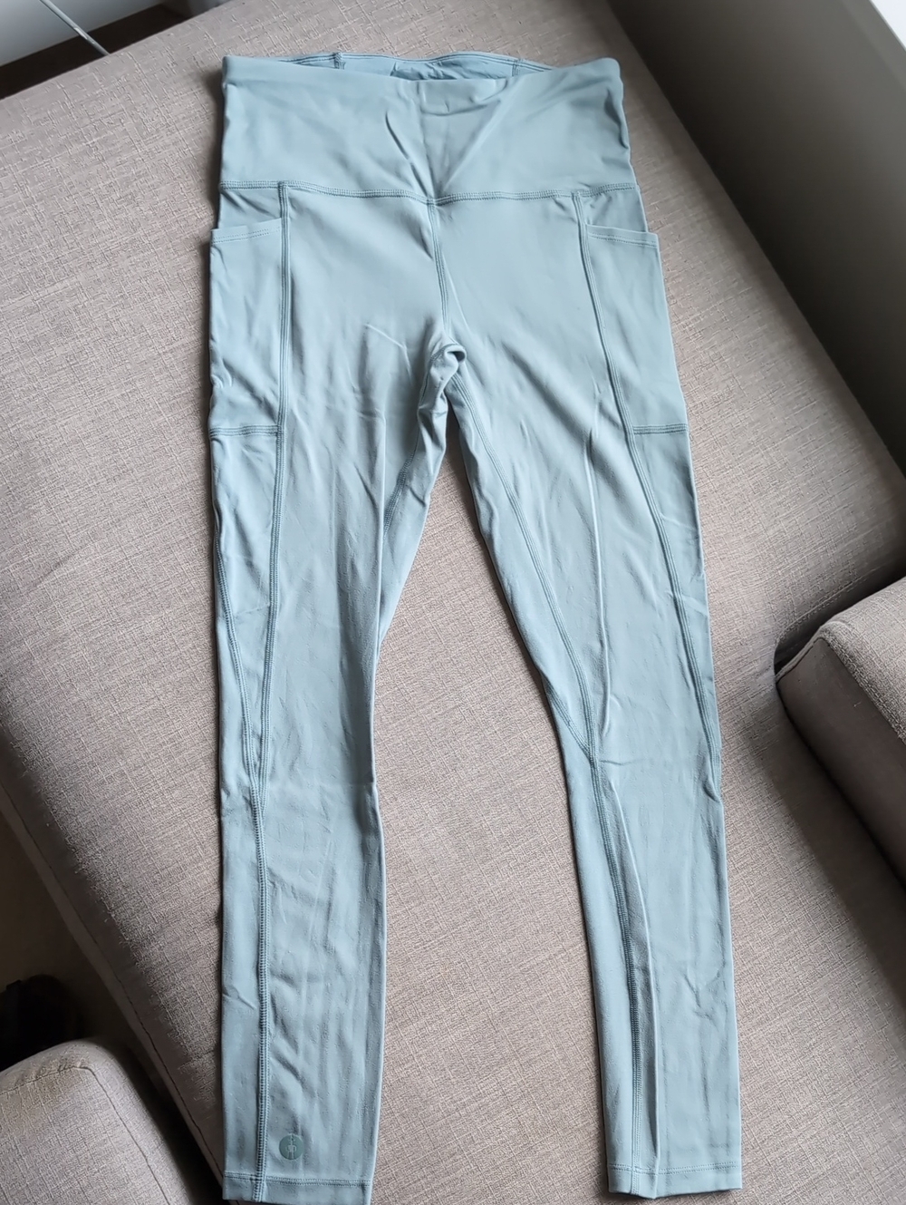 Smartwool Women's Mint Green / Gray Leggings - Picture 2 of 12
